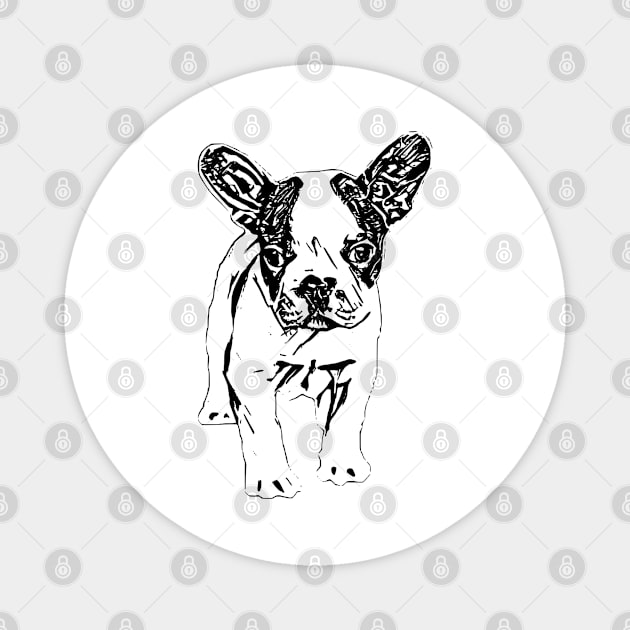 French Bulldog Magnet by Nimmersatt